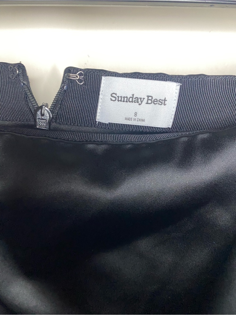 Sunday Best Aritzia Tatiana Satin black Skirt - Picture 2 of 7